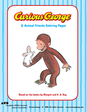 Curious George Animal Coloring Pages