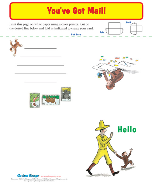 Curioous George Notecards